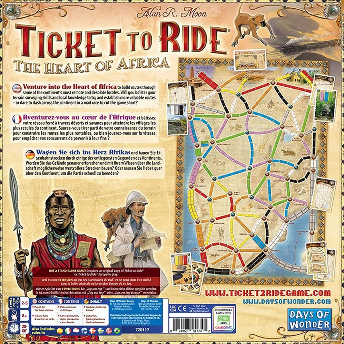 Ticket to Ride Map Collection Heart of Africa - imagine 2