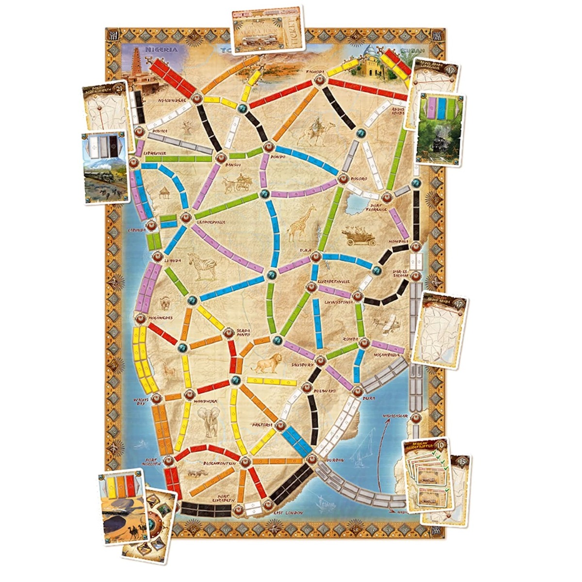 Ticket to Ride Map Collection Heart of Africa - imagine 3