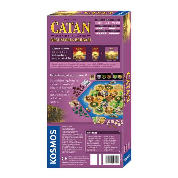 CATAN - Negustori & Barbari Extensie 5/6 jucători - imagine 4