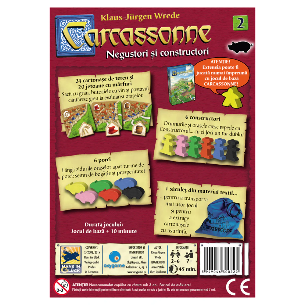 Carcassonne - Extensia 2: Negustori si constructori - imagine 4