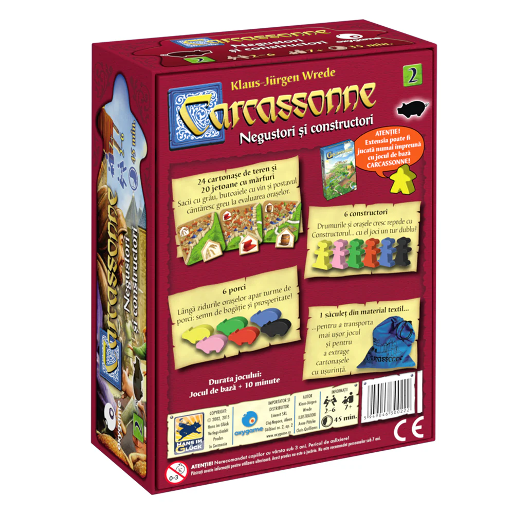 Carcassonne - Extensia 2: Negustori si constructori - imagine 3