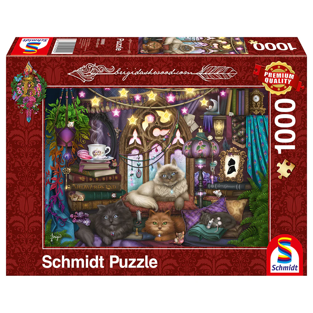 Puzzle Schmidt: Brigid Ashwood - Pisici pe canapea, 1000 piese
