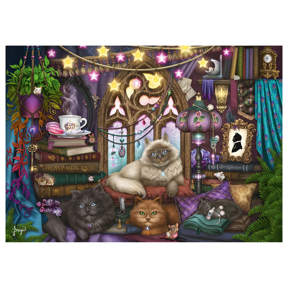 Puzzle Schmidt: Brigid Ashwood - Pisici pe canapea, 1000 piese - imagine 2