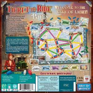 Ticket to Ride Paris, limba engleza